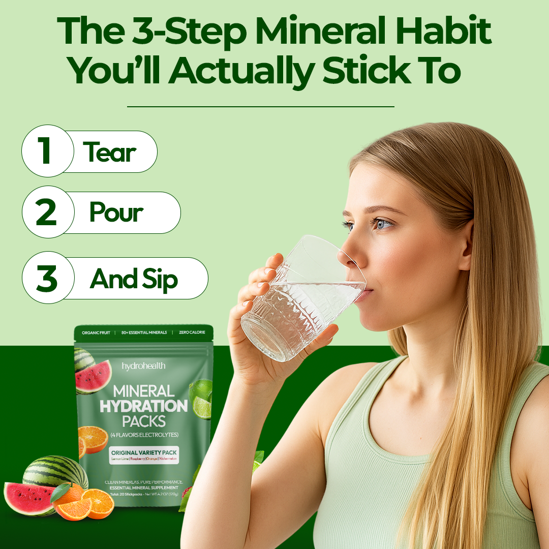 Mineral Hydration Packs (4 Flavor Electrolytes)