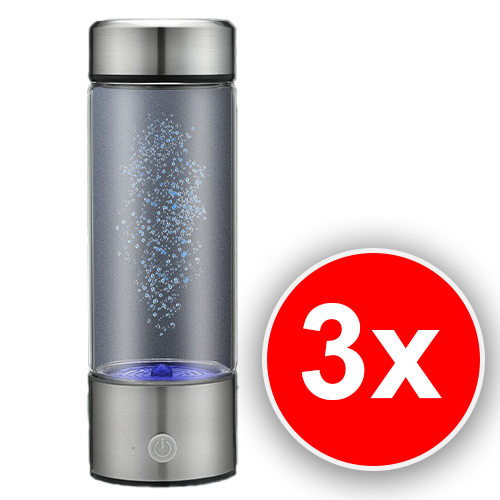 3x Hydrogen Water Bottle