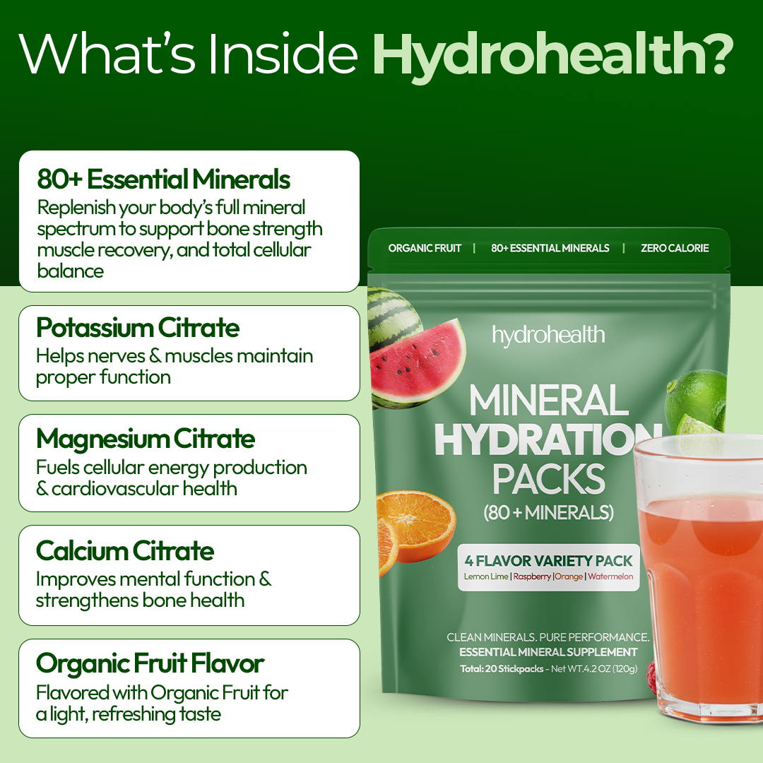 Mineral Hydration Packs (4 Flavor Electrolytes)